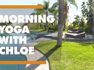 Morning yoga ends up in hot sex clip with Chloe Amour - itsPOV