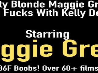 Busty Blonde Maggie Green Tongue Fucks with Kelly Devine