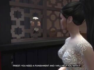 &lbrack;TRAILER&rsqb; Bride enjoying the last days before getting married&period; dirty clip with the priest before the ceremony - Naughty Betrayal