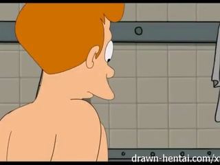 Futurama hentaý - duş 3 adam