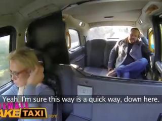 Female fake taxi lost hot cabbie fucks lucky adolescent and swallows his load