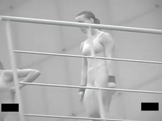Big bokong adolescent in swim suit