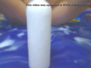 Excepcional webcam latina esguichando e comendo milky ejaculações (pt. 2)