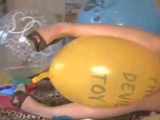 Angel Eyes Plays with Balloons - 2, Free x rated clip b3