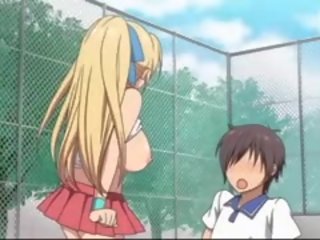 Hentai netīras filma vid shortly immediately pēc a spēle no teniss