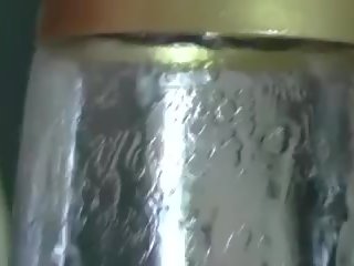 Frozen Bottle, Acorn Squash, Glass Container Pussy Insertion