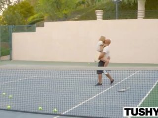 Tushy първи анално за тенис студент обри звезда