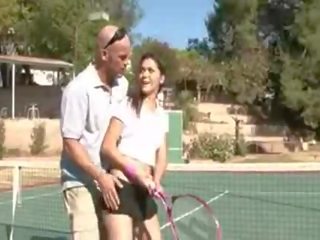 Hardcore sex video na the tenis súd