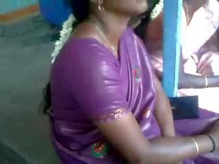 Satiini silkki saree täti, vapaa intialainen seksi klipsi mov 61