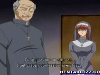 Hentai suora prende scopata da perversi priest